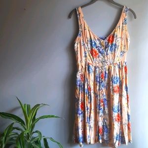 Peachy floral dress